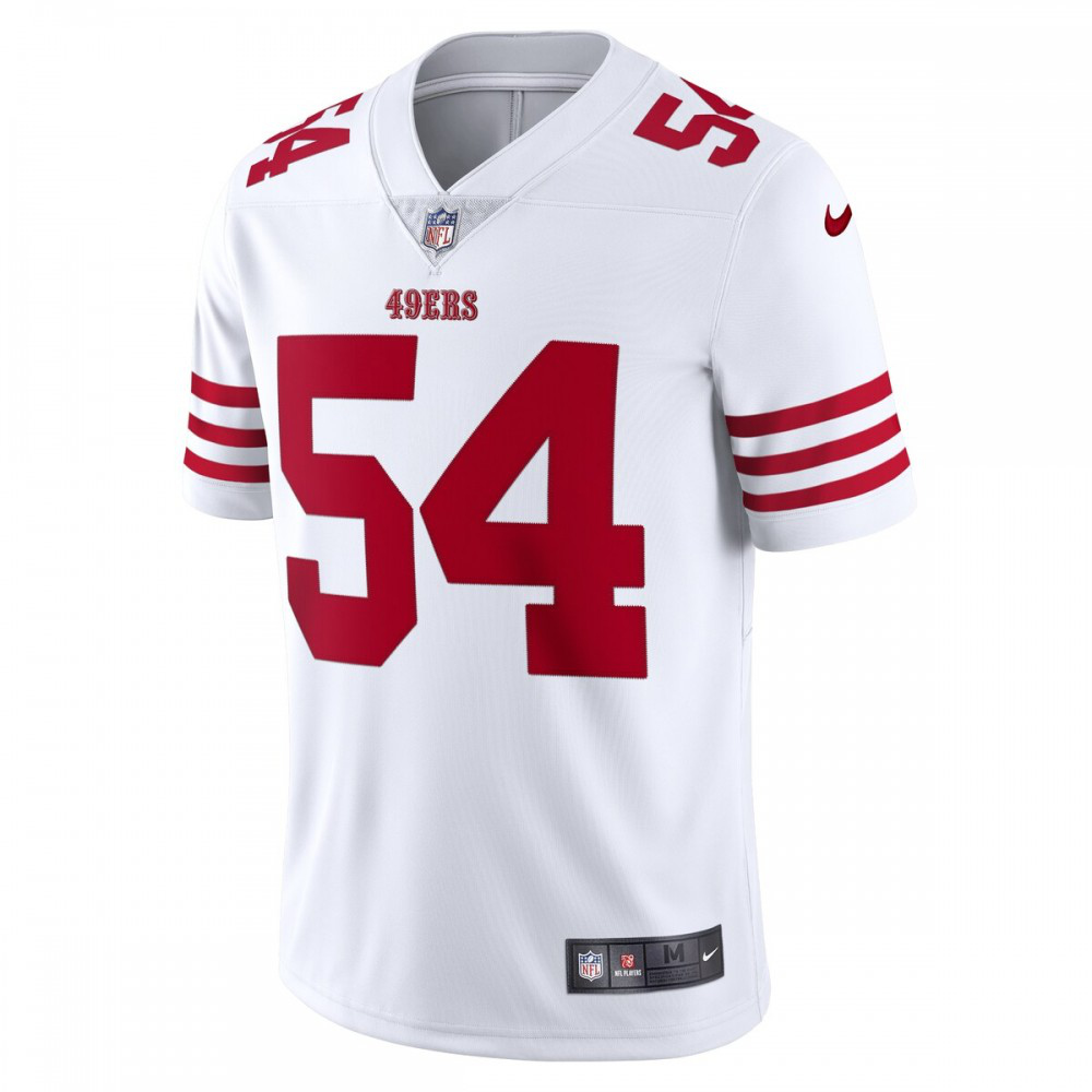 Fred Warner San Francisco 49ers Nike Vapor Limited Jersey - White-GridironStore